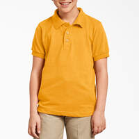 Kids' Piqué Short Sleeve Polo, 4-20 - Yellow (GL)