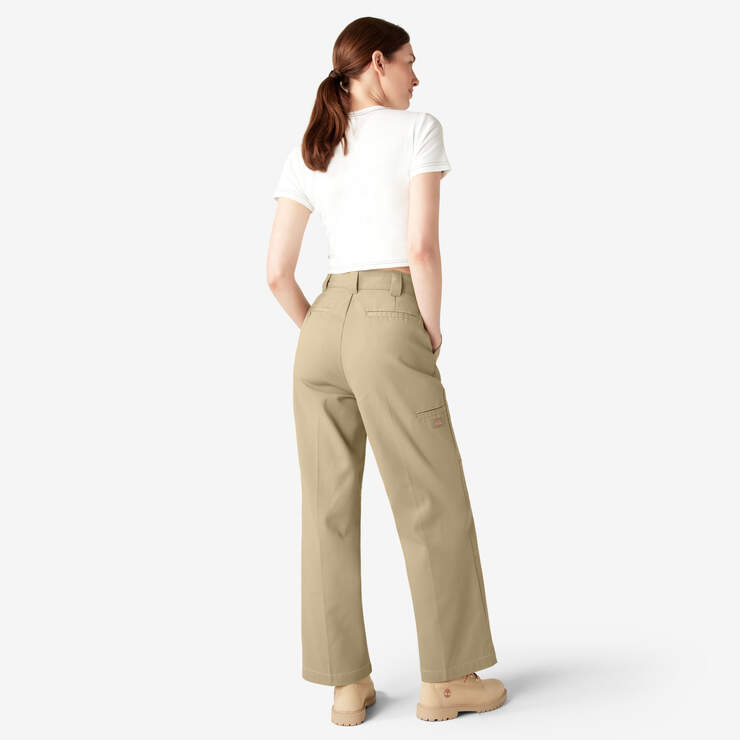 Women’s Relaxed Fit Double Knee Pants - Khaki (KH) image number 6