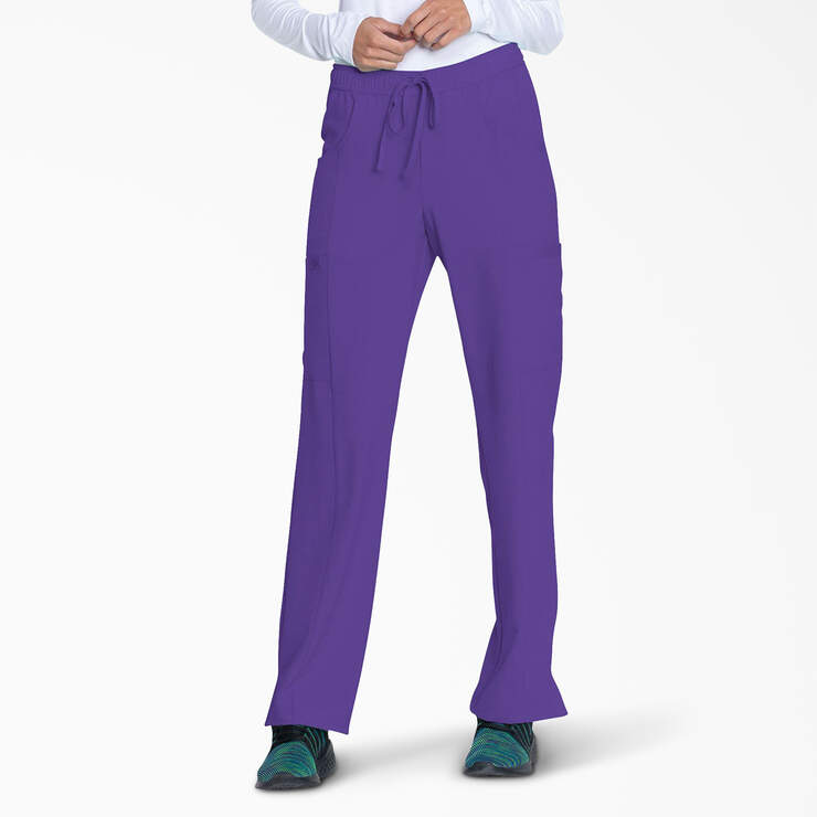 Women's EDS Essentials Drawstring Scrub Pants - Purple Grape (GP) image number 1