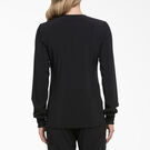 Women&#39;s EDS Essentials Snap Front Scrub Jacket - Black &#40;BLK&#41;