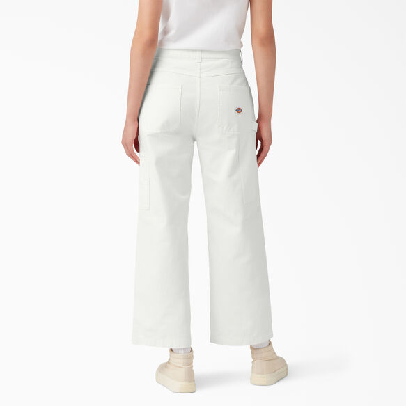 Women&#39;s Stonewashed Cropped Carpenter Pants - Stonewashed Cloud &#40;S2C&#41;