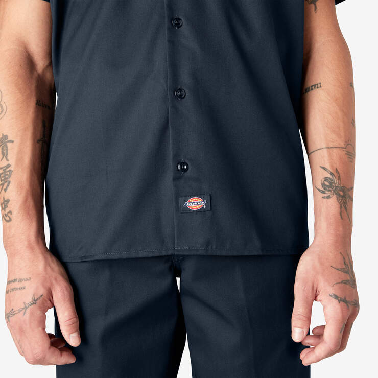 Short Sleeve Work Shirt - Dark Navy (DN) image number 12