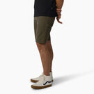 Hickory Stripe Carpenter Shorts, 11&quot; - Military Green Hickory Stripe &#40;HSY&#41;