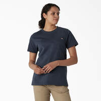 Women's Heavyweight Short Sleeve Pocket T-Shirt - Airforce Blue (AF)