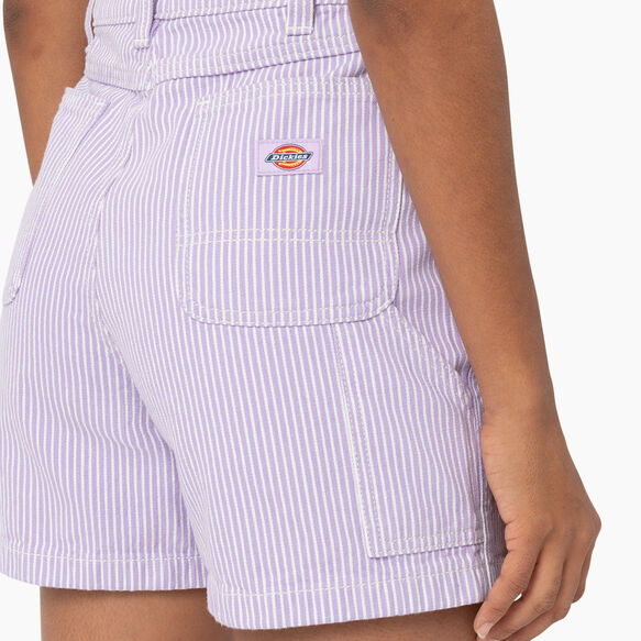 Women&#39;s Hickory Stripe Shorts, 5&quot; - Purple Rose &#40;UR2&#41;
