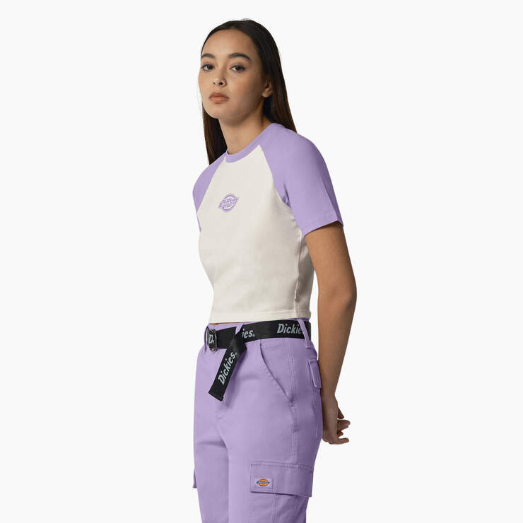 Women's Sodaville Cropped T-Shirt - Purple Rose (UR2) image number 3