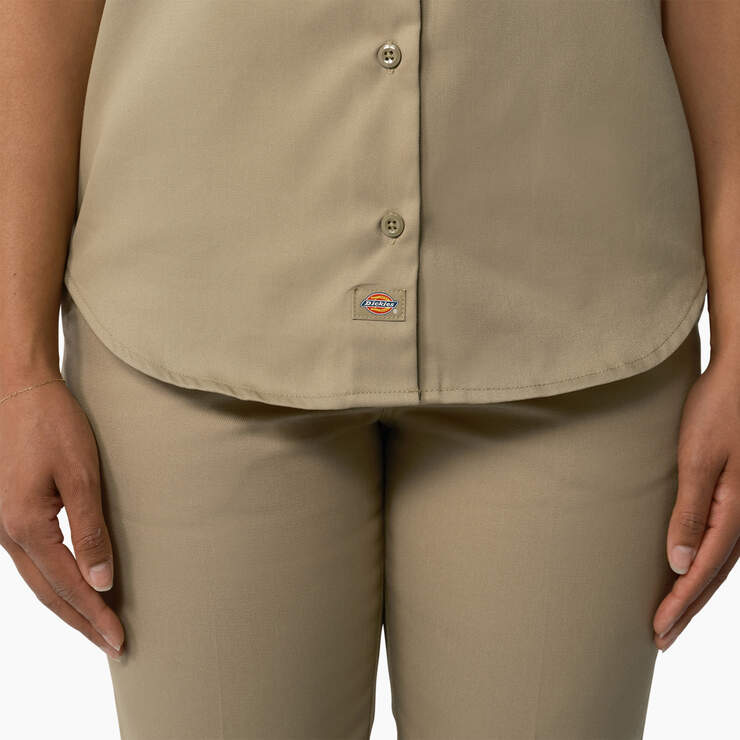 Women's 574 Original Work Shirt - Military Khaki (KSH) image number 7