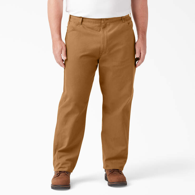 Relaxed Fit Heavyweight Duck Carpenter Pants - Rinsed Brown Duck (RBD) image number 5