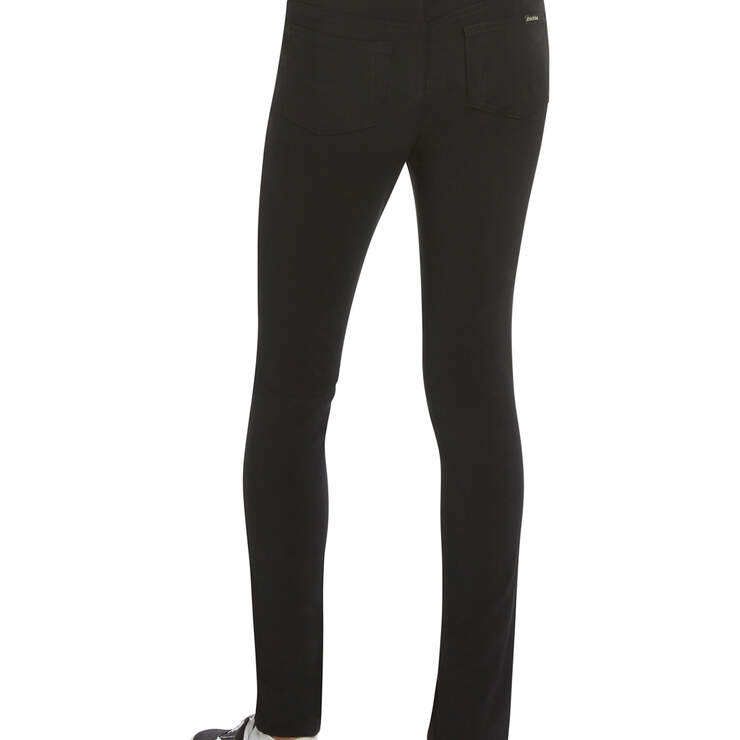 Dickies Girl Youth 5-Pocket Super Skinny Pants, 7-16 - Black (BLK) image number 2