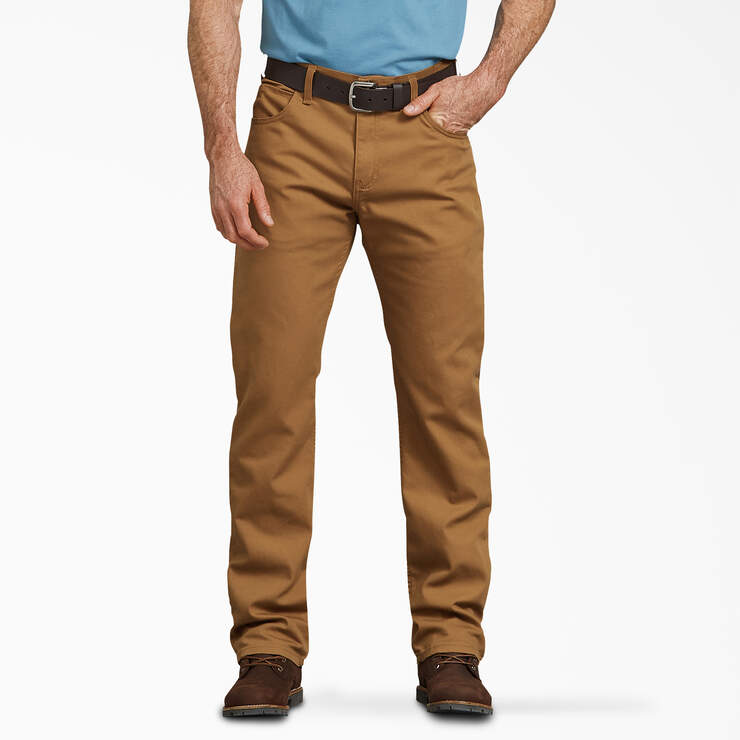 Regular Fit Duck Pants - Stonewashed Brown Duck (SBD) image number 1