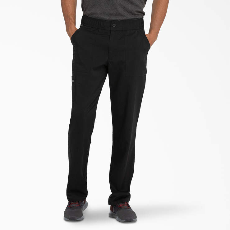 Men's Balance Zip Fly Scrub Pants - Black (BLK) image number 1