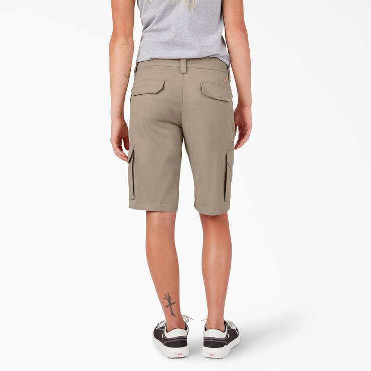 Women's Relaxed Fit Cargo Shorts, 11" - Desert Sand (DS) image number 2