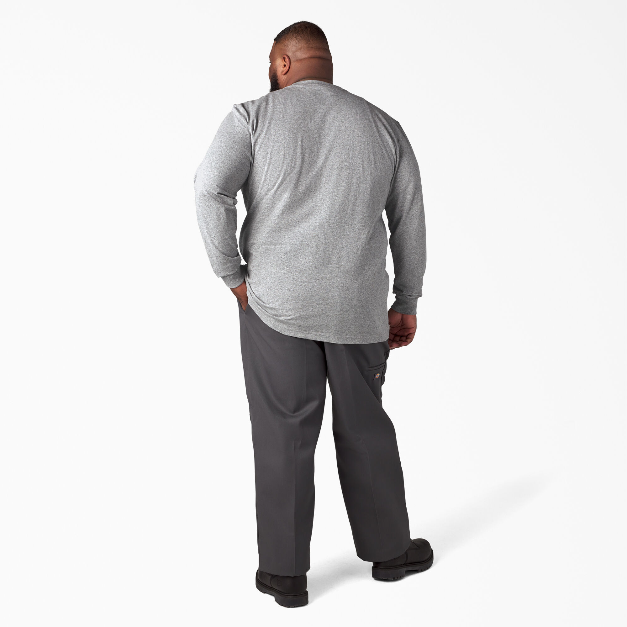 Fat man 2025 in grey sweatpants
