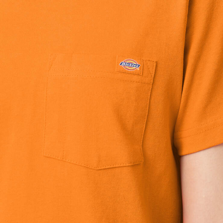 Women's Heavyweight Short Sleeve Pocket T-Shirt - Orange (OR) image number 6