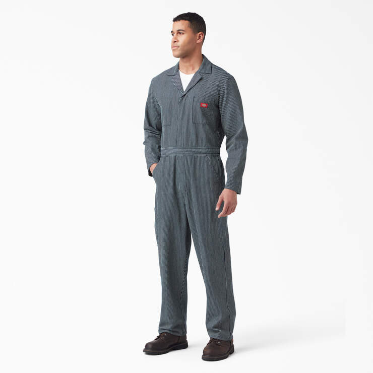 Hickory Stripe Coveralls - Rinsed Hickory Stripe (RHS) image number 1