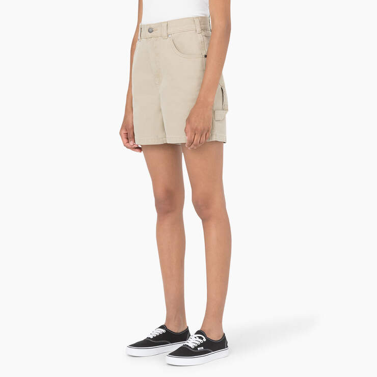 Women's Regular Fit Duck Shorts, 5" - Stonewashed Desert Sand (SDS) image number 3