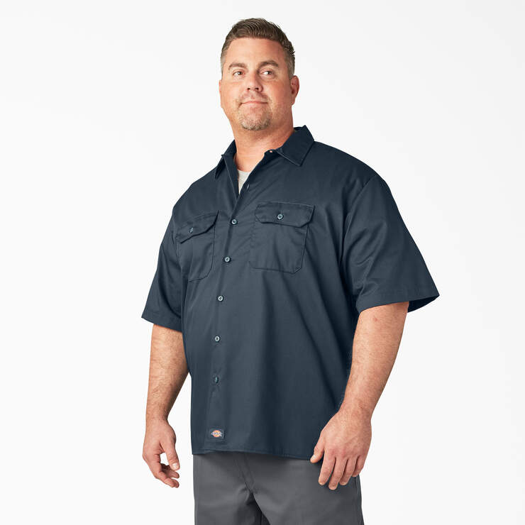 Short Sleeve Work Shirt - Airforce Blue (AF) image number 7