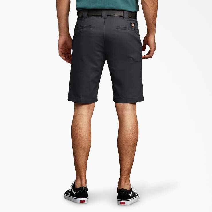 Slim Fit Work Shorts, 11" - Black (BK) image number 2
