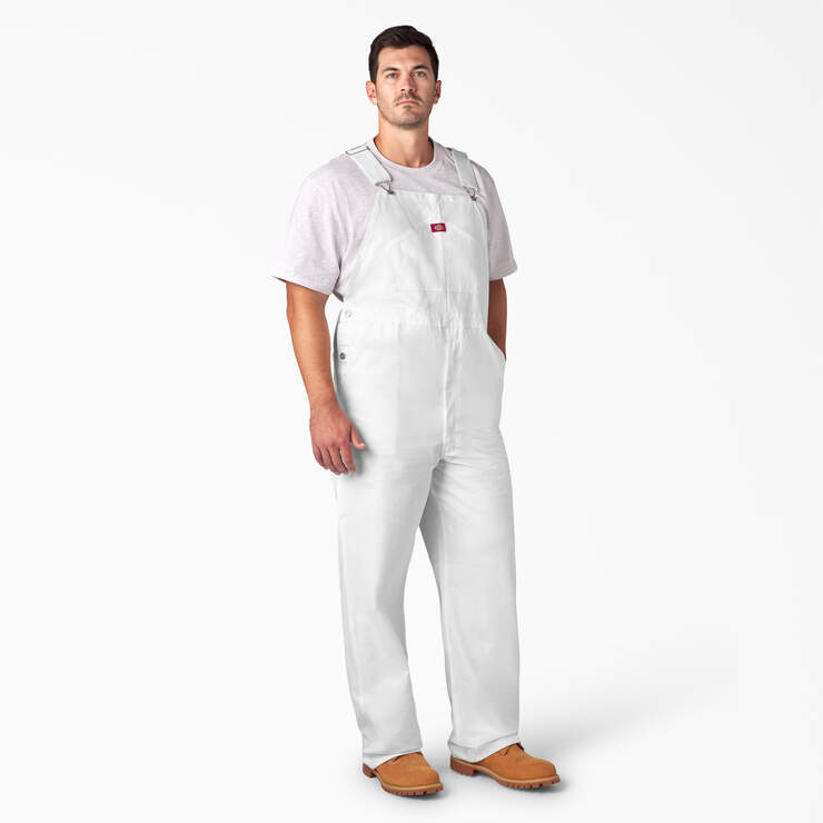 Painter's Bib Overalls - White (WH) image number 7