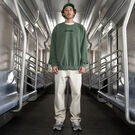 Jake Hayes Embroidered Sweatshirt - Pine Pigment Wash &#40;WN2&#41;