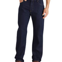 Performance Regular Fit Straight Leg 5-Pocket Denim Jeans with Cordura - Rinsed Indigo Blue (RNB)