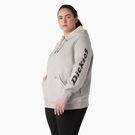 Women&#39;s Plus Heavyweight Logo Sleeve Hoodie - Heather Gray &#40;HG&#41;