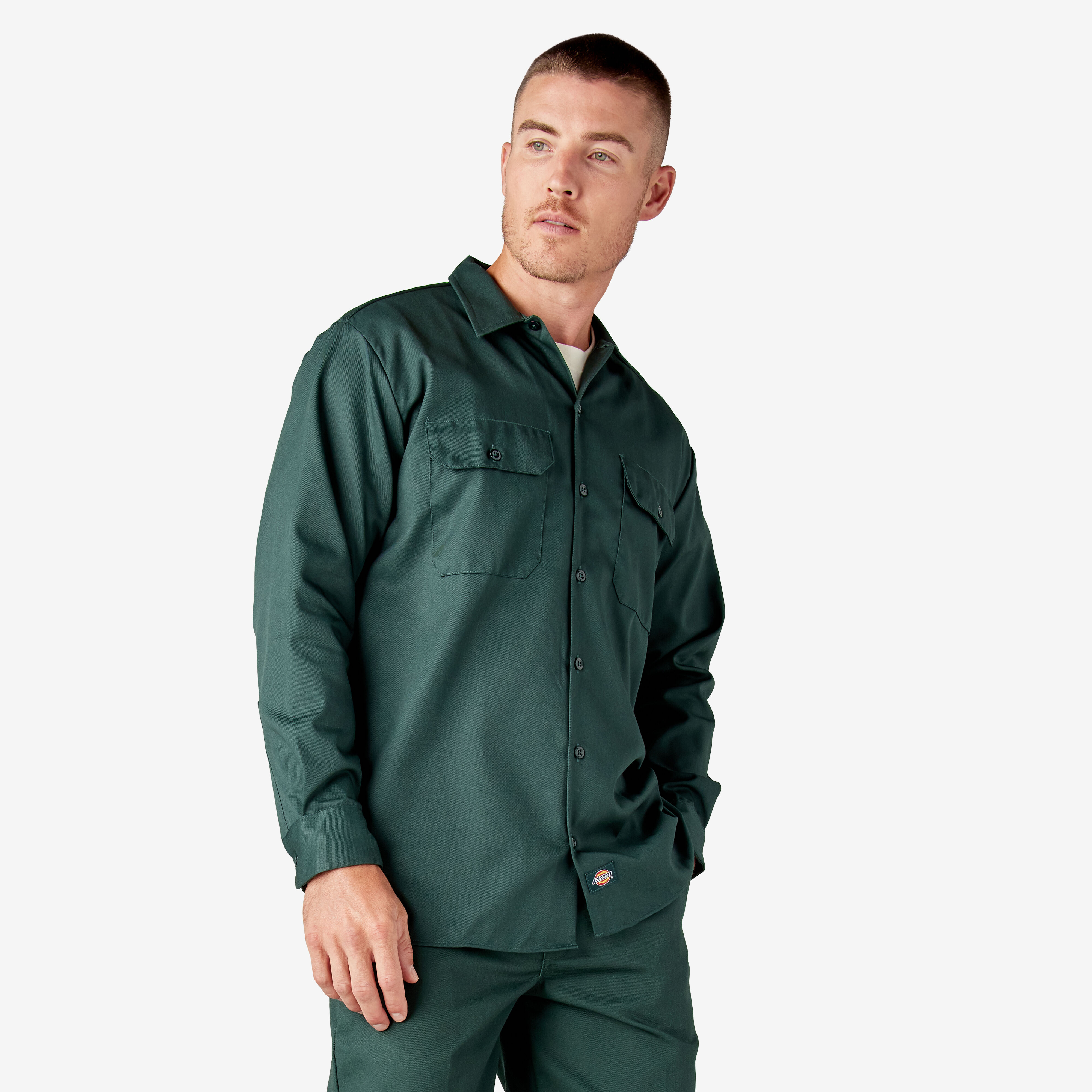 hunter green shirt