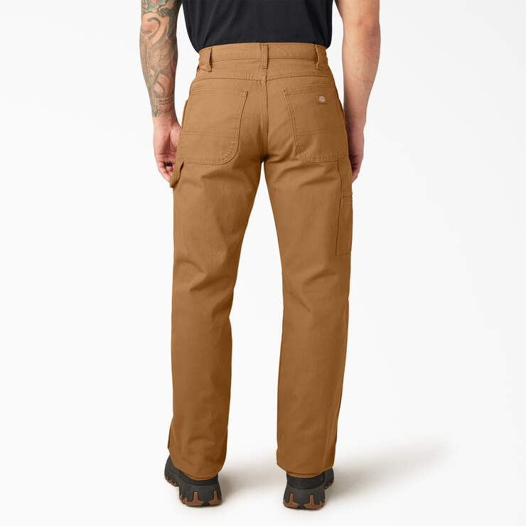 Relaxed Fit Heavyweight Duck Carpenter Pants - Rinsed Brown Duck (RBD) image number 2