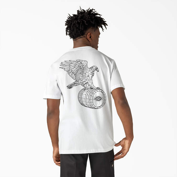 Eagle Barrel Heavyweight T-Shirt - White (0WH) image number 1