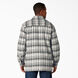High Pile Fleece Lined Flannel Shirt Jacket with Hydroshield - Charcoal Glacier Plaid &#40;O2P&#41;