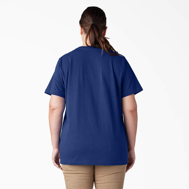 Women's Plus Heavyweight Short Sleeve Pocket T-Shirt - Surf Blue (FL) image number 2