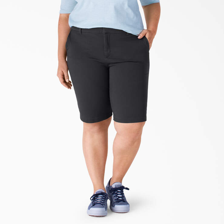 Women's Perfect Shape Straight Fit Bermuda Shorts, 11 - Dickies US