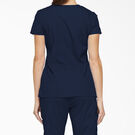 Women&#39;s EDS Signature V-Neck Scrub Top with Pen Slot - Navy Blue &#40;NVY&#41;