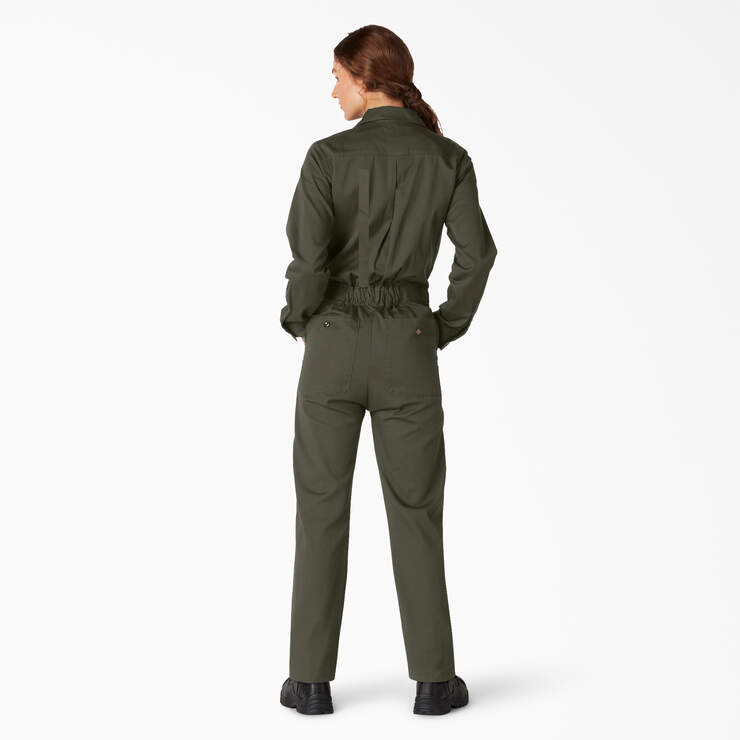 Women's Long Sleeve Coveralls - Moss Green (MS) image number 2