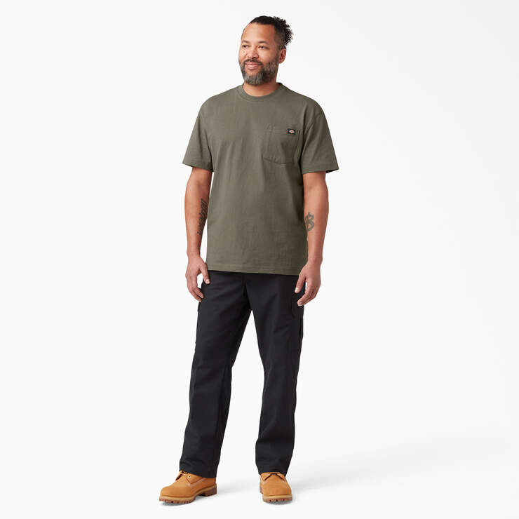 Heavyweight Short Sleeve Pocket T-Shirt - Mushroom (MR1) image number 7