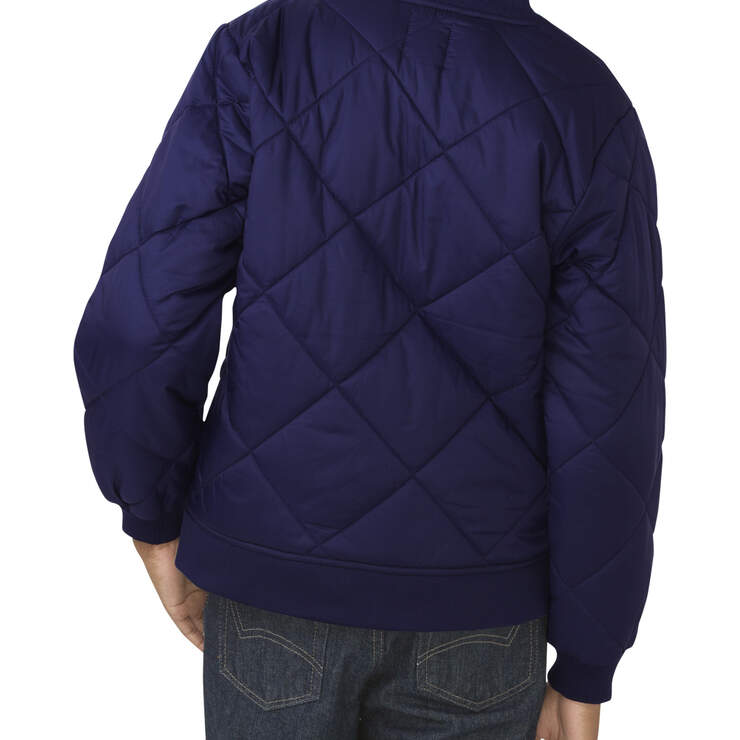 Boys' Quilted Nylon Jacket, 8-20 - Evening Blue (VU) image number 1