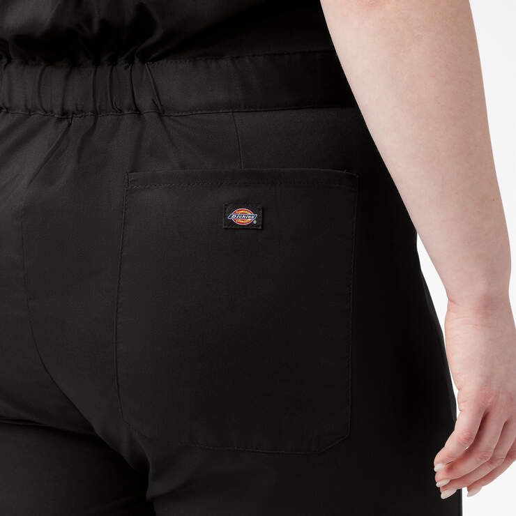 Women's Plus FLEX Cooling Short Sleeve Coveralls - Black (BK) image number 8