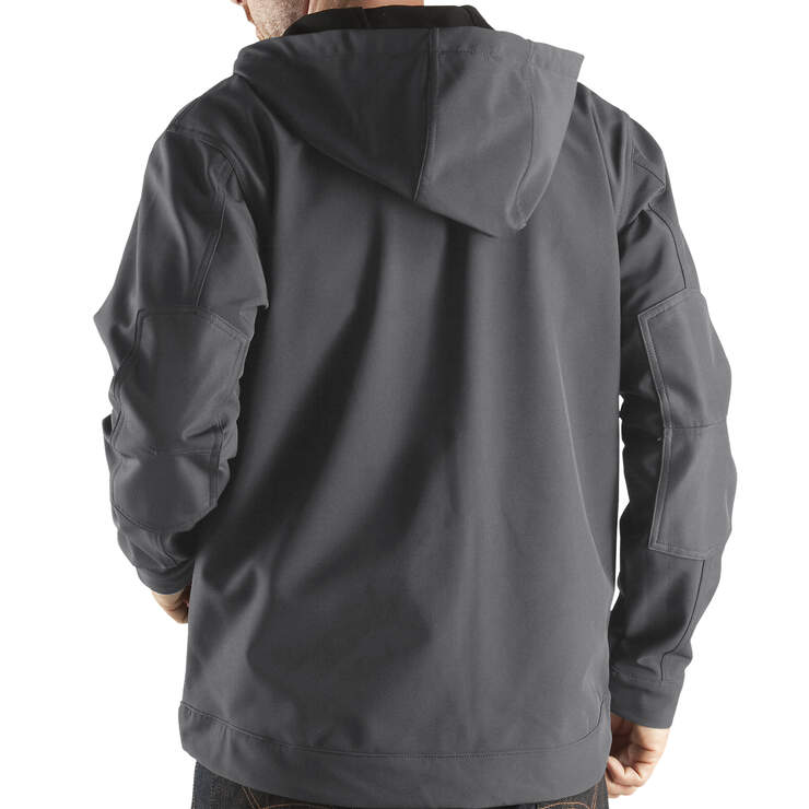 Performance Softshell Hooded Jacket - Charcoal Gray (CH) image number 2