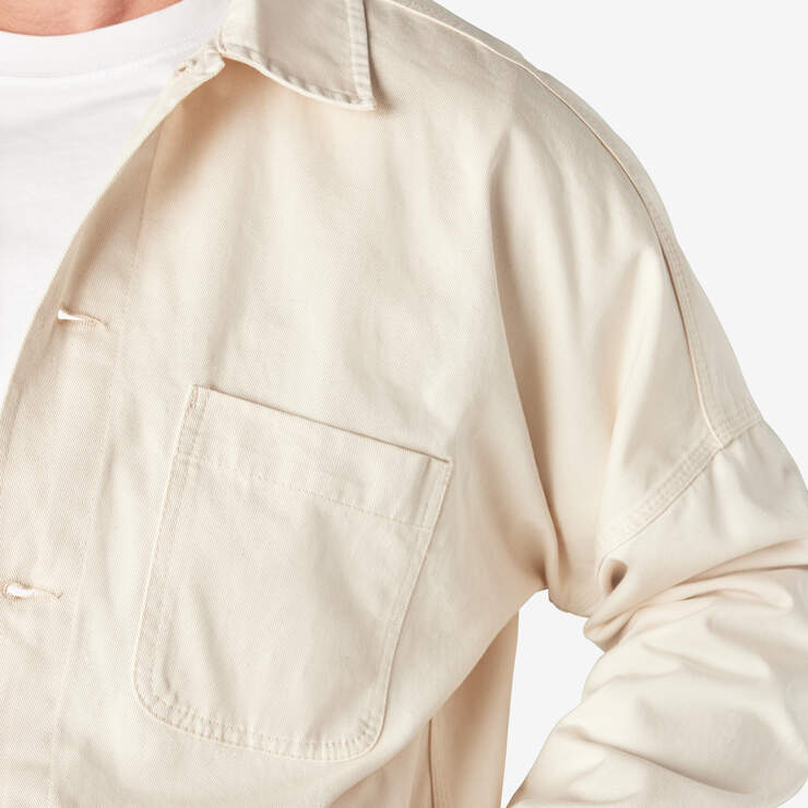 Dickies 1922 Drop Shoulder Shirt Jacket - Rinsed Natural (RNT) image number 8