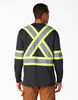 Hi-Vis Safety Long Sleeve T-Shirt - Black &#40;BK&#41;