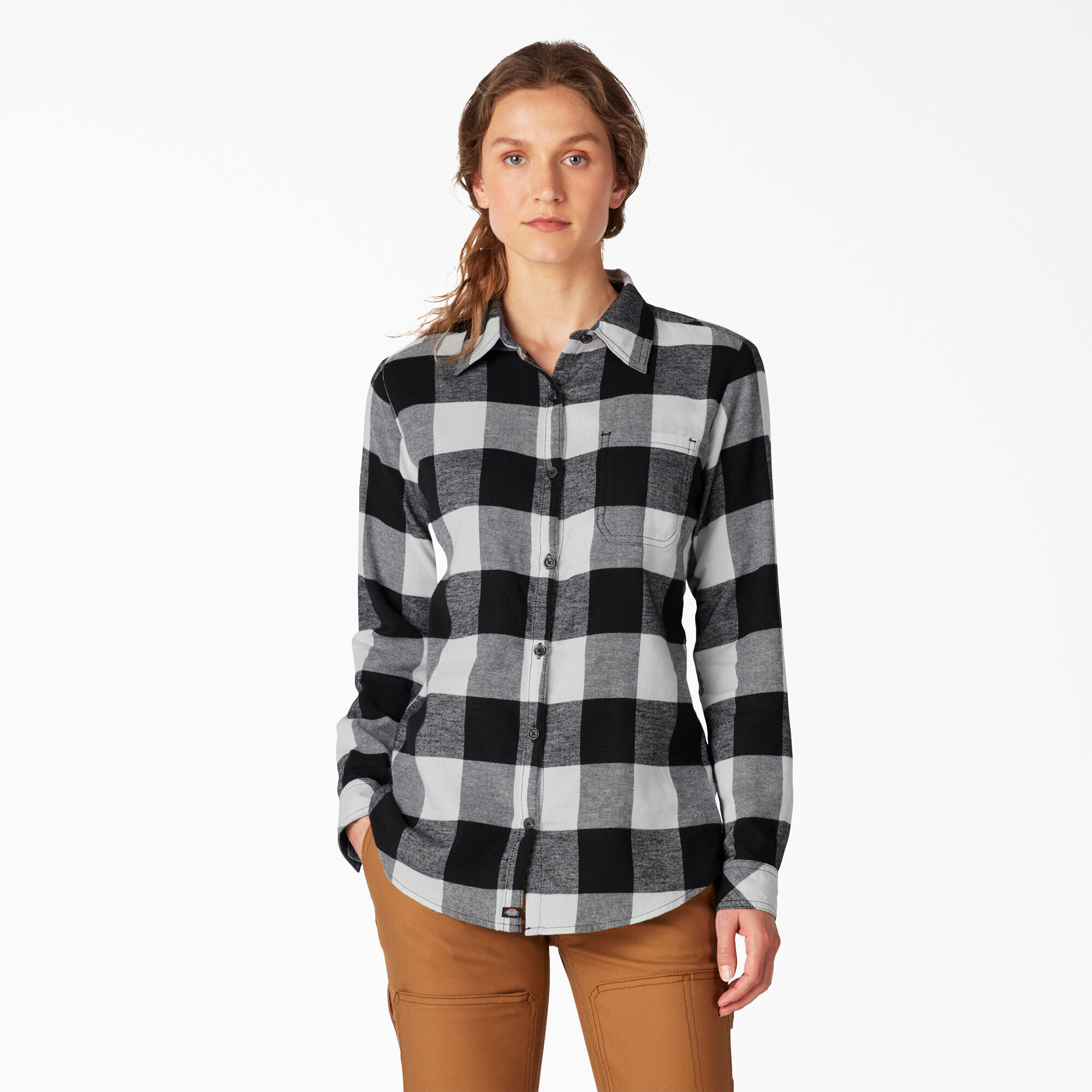 black white flannel shirt womens