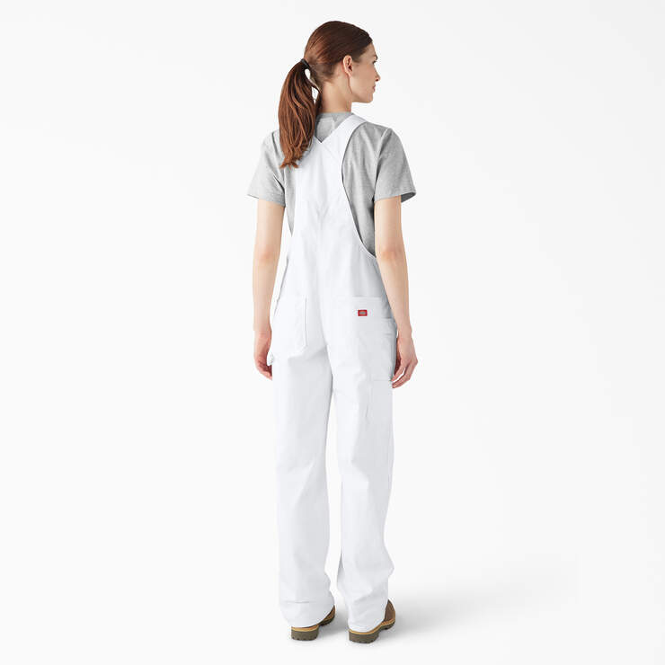 Women's Relaxed Fit Bib Overalls - White (WH) image number 2