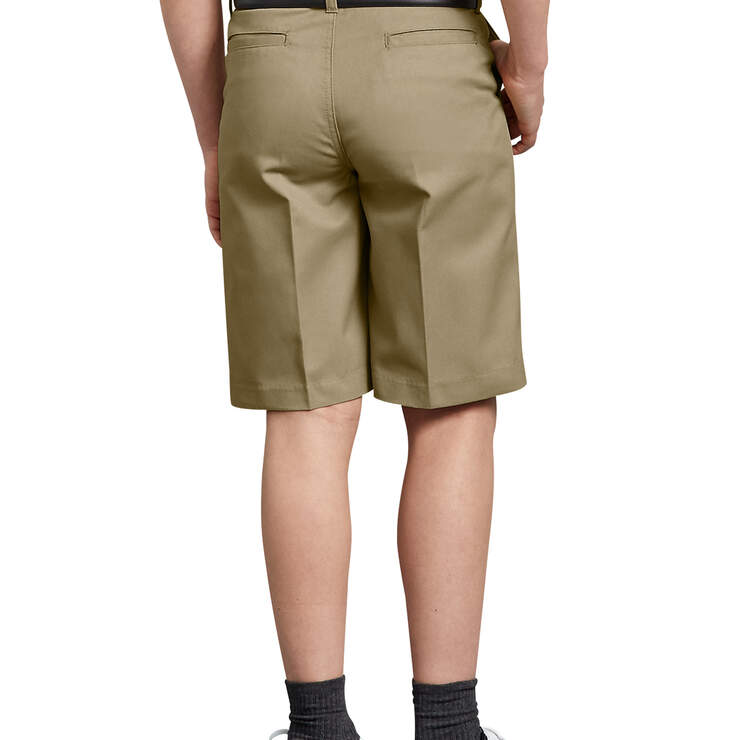 Boys' FlexWaist® Flat Front Shorts, 4-7 - Khaki (KH) image number 2