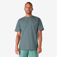 Heavyweight Short Sleeve Pocket T-Shirt - Smoke Blue (BM)