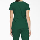 Women&#39;s EDS Signature V-Neck Scrub Top with Pen Slot - Hunter Green &#40;HTR&#41;