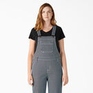 Women&rsquo;s Hickory Stripe Boyfriend Fit Bib Overalls - Stonewashed Hickory Stripe &#40;SHS&#41;