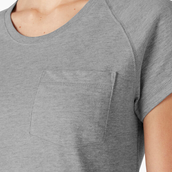 Women&#39;s Cooling Short Sleeve Pocket T-Shirt - Heather Gray &#40;HG&#41;
