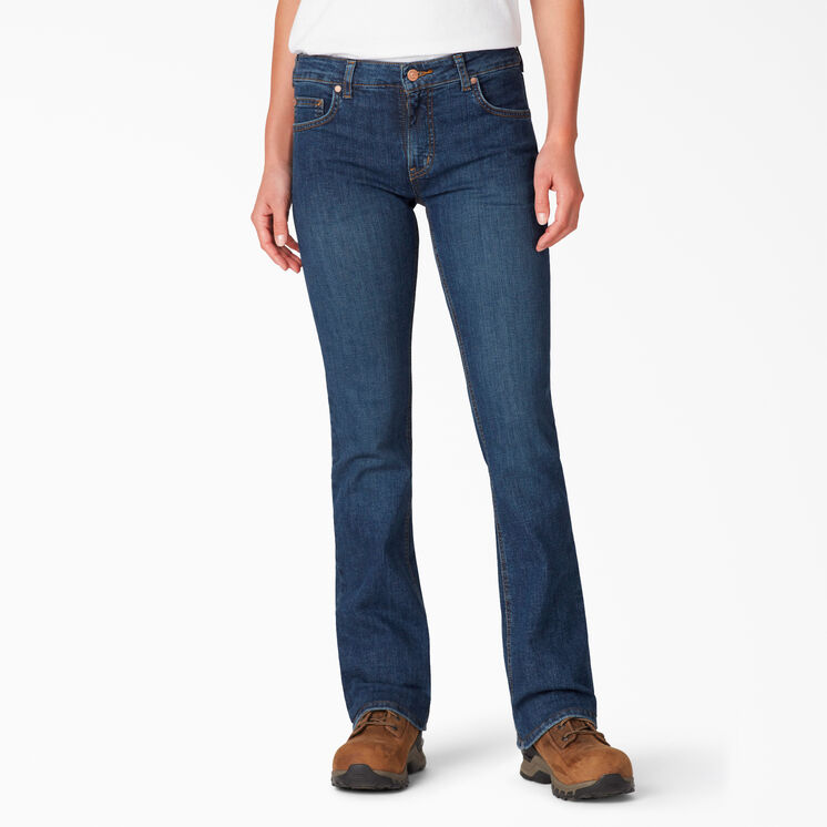 Women&rsquo;s Perfect Shape Denim Bootcut Jeans - Stonewashed Indigo Blue &#40;SNB&#41;