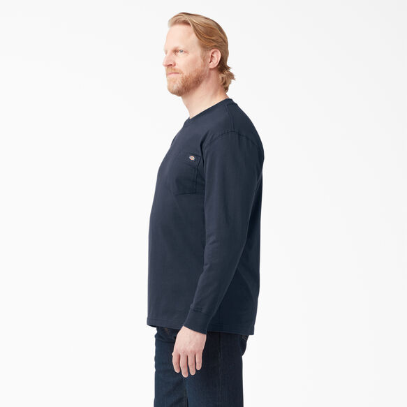 Heavyweight Long Sleeve Pocket T-Shirt - Dark Navy &#40;DN&#41;
