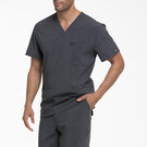 Men&#39;s EDS Essentials V-Neck Scrub Top with Patch Pockets - Pewter Gray &#40;PEW&#41;